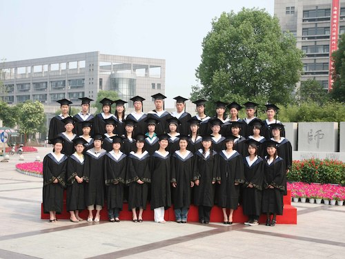 杭州师范大学医药卫生管理学院2009届卫管052班毕业生合影